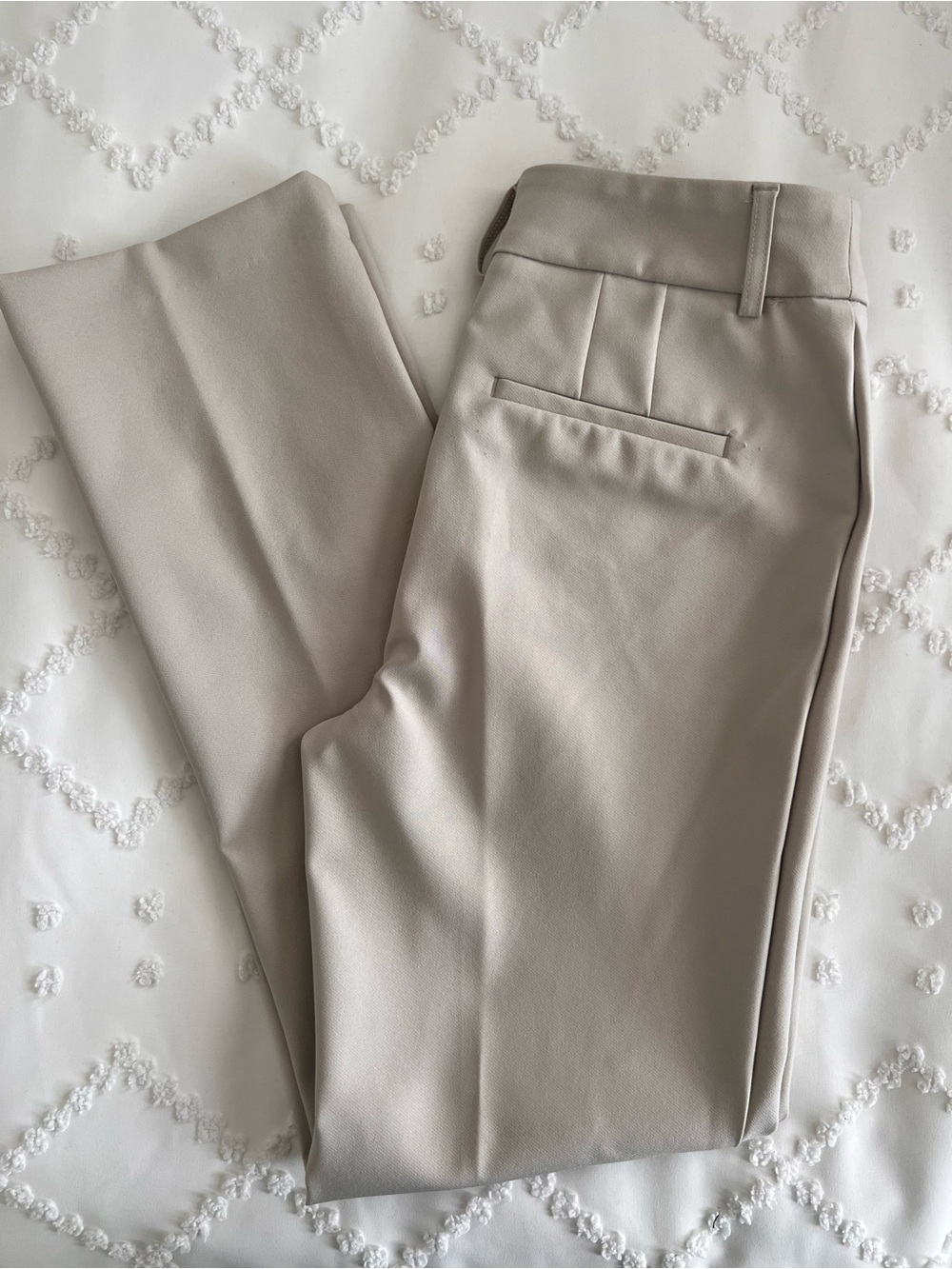 Rachel Zoe Cropped Dress Pants in Light Taupe